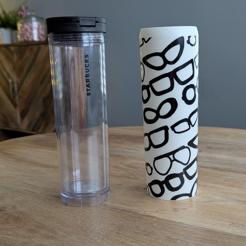 Starbucks Beverage Holder with glasses sleeve cover